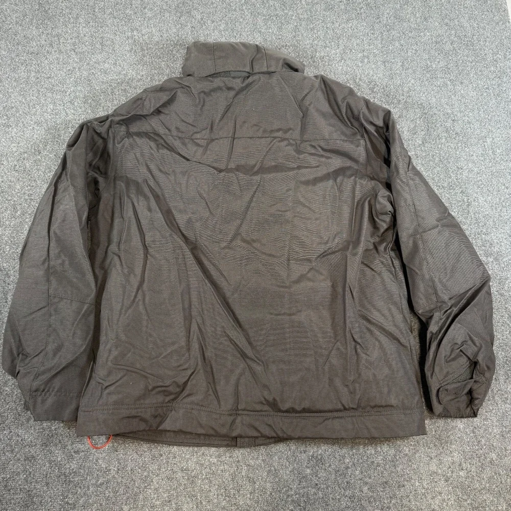 Vintage Banana‎ Republic Coat Jacket Mens L Black Fleeced Lined Rain Y2K Nylon